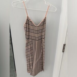 BCBGeneration Blush Pink & Black Striped Dress